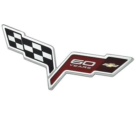 OER 2013 Corvette, Emblem, Front Bumper Cover, 60 Year Anniversary, Each 22901571