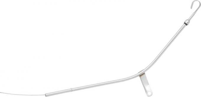 1982-85 Chevrolet Small Block, V8 305/350, Chrome Oil Dip Stick And Tube, 24-1/2" Long
