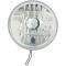 H4 Headlight Assembly, 7" Diameter Round, Polymer Housing, Ice Blue Daytime Running Light, Clear Glass Lens - H6006, H6024