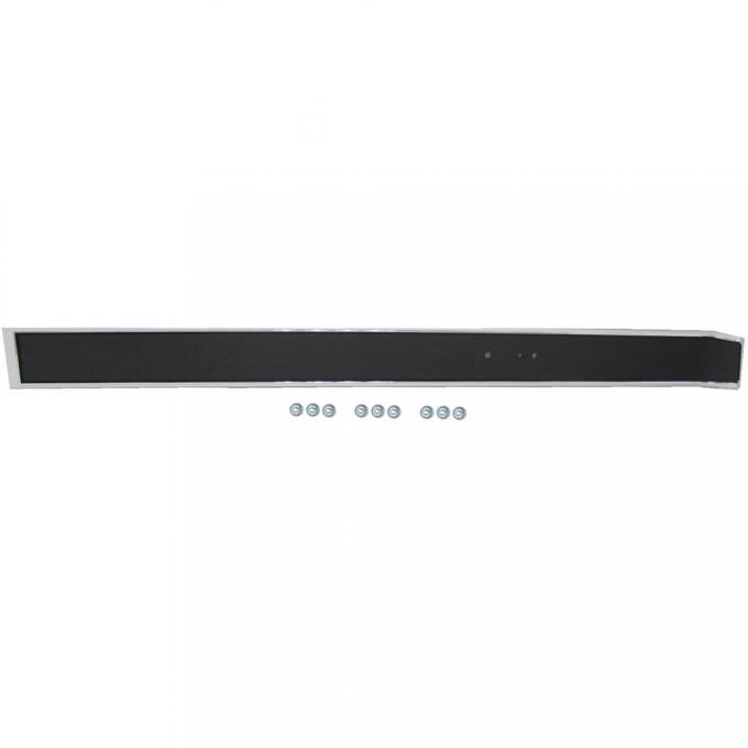 OER 1981-91 Chevrolet, GMC Pickup, Blazer, Jimmy, Suburban, Dash Plate Molding, w/o AC, Black with Chrome Accent 14023039