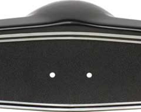 1969-70 Chevrolet, Steering Wheel Shroud, Black With Silver Trim