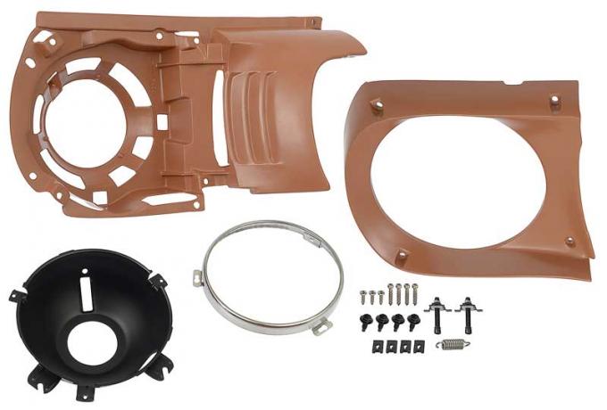 1964-66 Ford Mustang, Headlamp Assembly, With Hardware, LH