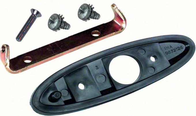 OER 1970-81 Camaro / Firebird, 1970-74 Nova Bullet Mirror Mounting Kit, LH *R313