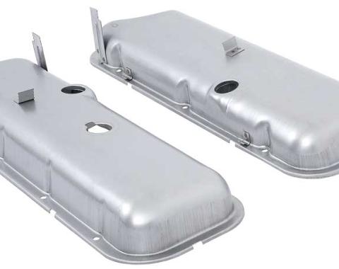 OER 1965-91 Chevrolet, Raw Valve Covers, Baffled, Big Block, 396ci, 427ci, 454ci, with Booster Notch, with Oil Drippers, Paintable VC1216
