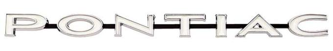 OER 1967-69 Firebird, "Pontiac" Front Grill Emblem, with Hardware, GM Licensed, 485602