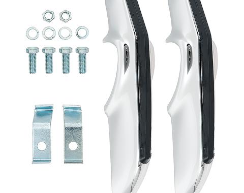 OER 1967-68 Chevrolet Camaro, Front Bumper Guard Set, Deluxe, with Hardware, Pair K312