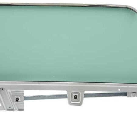 1967-68 Mustang, Door Glass Assembly, Coupe, Tinted Glass, Passenger Side