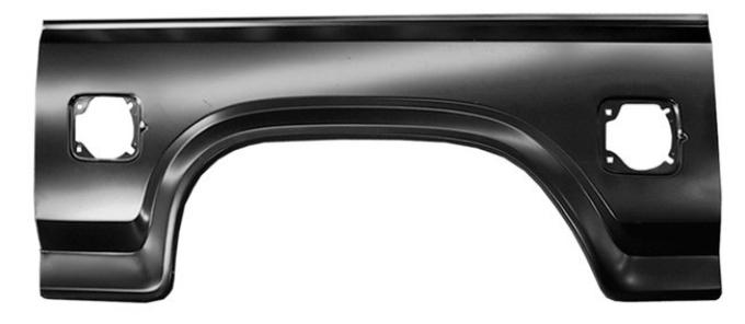 1987-97 Ford F Series Pickup, Bronco, Bedside Wheel Arch Extension Panel, Dual Fill Hole, LH