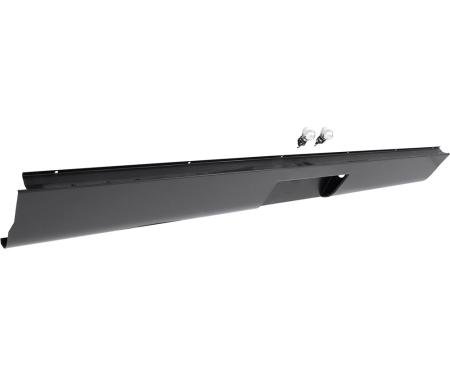1960-66 Chevy, GMC Fleetside Pickup, Roll Pan, with License Plate Pocket & 2 License Lamps