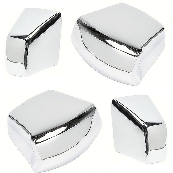 OER 1967-69 Camaro, Firebird, Chrome Bucket Seat Knob Set, RH and LH, 4 Piece *R455