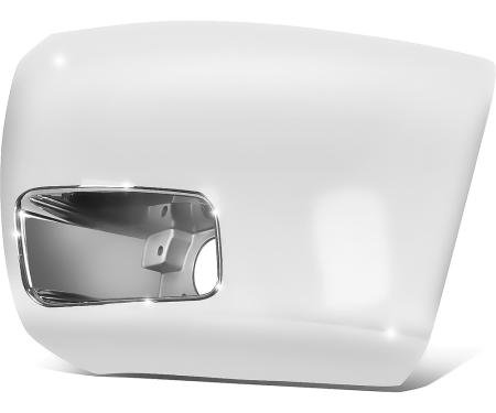 OER 2011-13 Chevrolet Silverado 1500, Front Bumper End Cap, Chrome, With Light Hole, LH 20985757