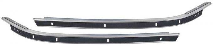 Redline Restomotive® F-Body 78-81 T-Top Models Pillar Post Side Rail Weatherstrip Channels - Pair LG-00-1543-A