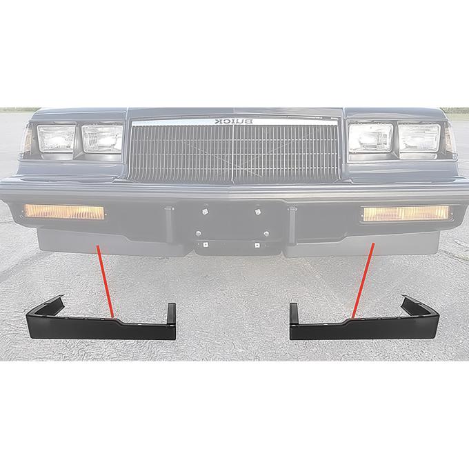 OER 1986-87 Grand National, Type T, Turbo, Air Dam Deflectors, Pair GN110772