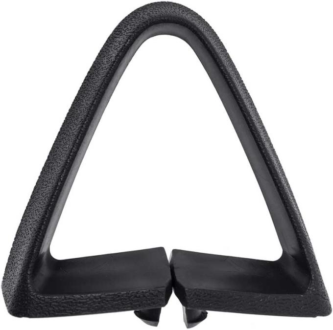OER 1973-81 Buick, Chevy, Pontiac, Olds, Bucket Seat Belt Guide, Triangle, Black, Each 9737575