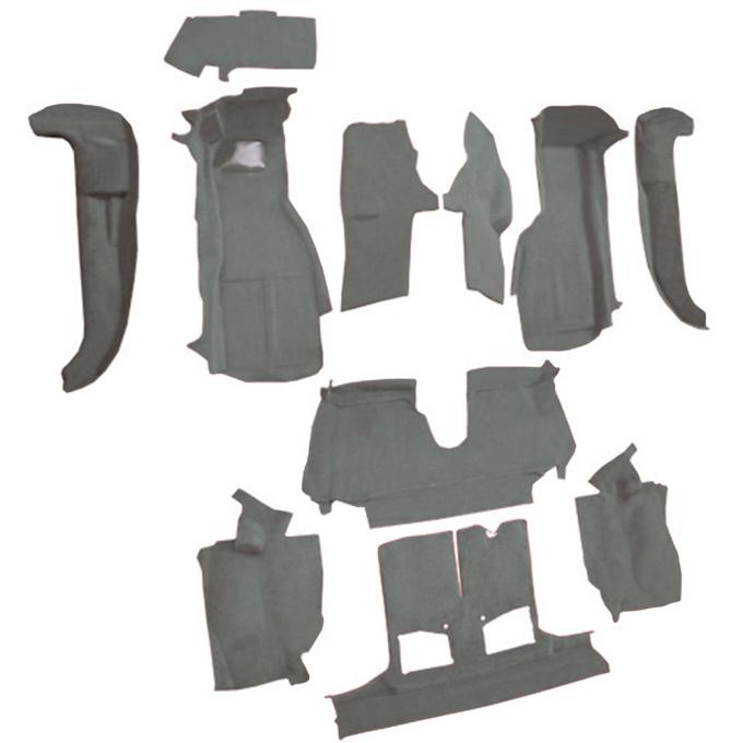 OER 1994-96 Chevrolet Corvette, Convertible, w/ Heel Pad, w/o Door Panels, Cutpile, Medium Gray/Pewter VT1128283