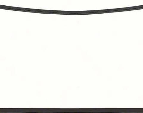 OER 1977-81 Camaro / Firebird Rear Window Molding Set - Black - 4 Piece K138