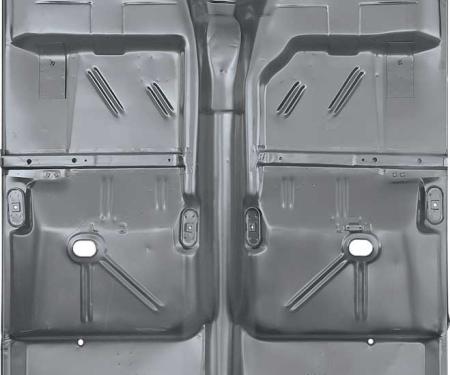 1962-67 Chevy II, Nova, Complete Floor Pan, Auto Trans, Column Shift, Hardtop, Sedan, EDP Coated