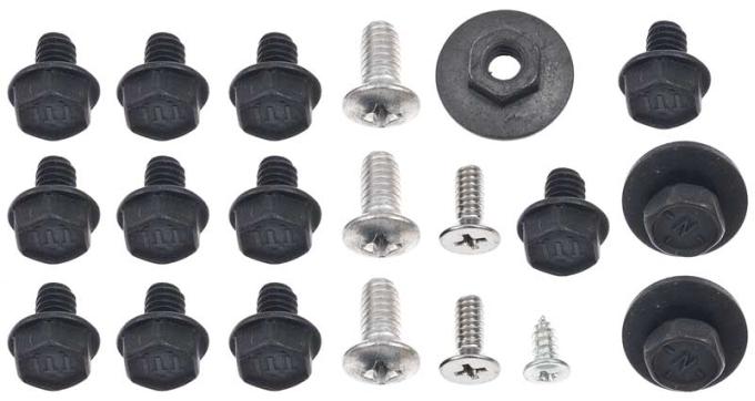 OER 1967 Camaro, Firebird, Inner Door Hardware Mounting Set, Per Side 153212