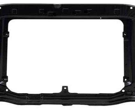 OER 1973-79 Ford F100, F150, F250, F350, 1978-79 Bronco, Radiator Support For Round Headlamps, EDP Coated TR16138G