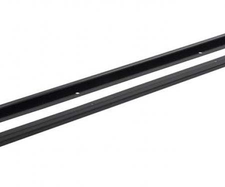 1967-72 Chevrolet, GMC Suburban, Upper Door Panel Retainers, Black, Flat Design, Pair