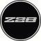 OER 1982-2002 Camaro Z28 Wheel Center Cap Emblem, with R15 Wheel, 2-15/16", Black Background K151763BK
