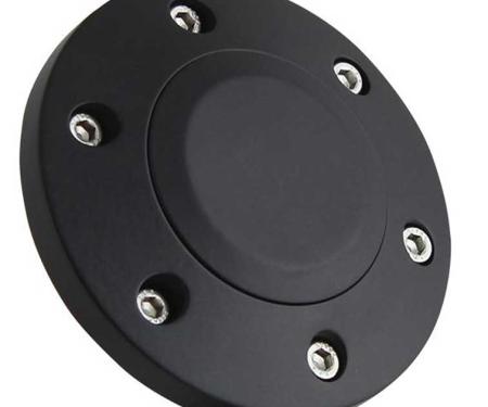 Forever Sharp Horn Button Cap, For 6 Bolt Wheels, Without Logo, Black