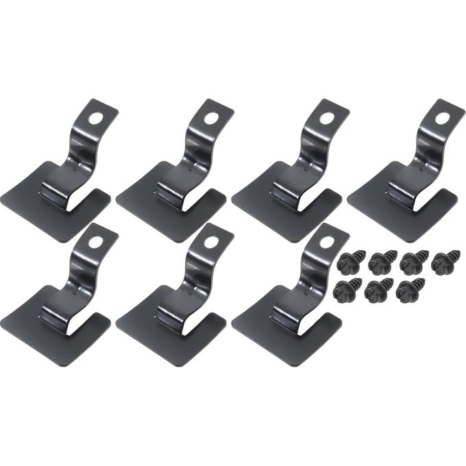1969-70, Mustang, Lower Windshield Molding Retainer, Set