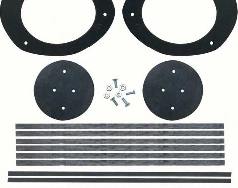1965-68 Impala, Caprice, Camaro, Firebird, Dash Fresh Air Duct Seal Set, w/Astro Ventilation