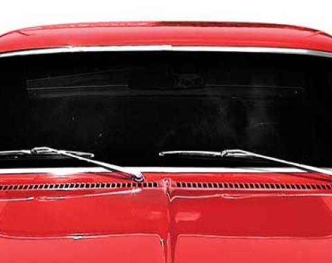 1968-74 Chevy II Nova, Front Windshield Molding Set, 2 Door, 4 Piece Set