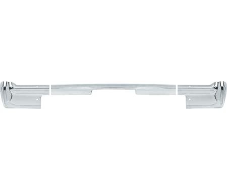 1964 Impala, Bel Air, Biscayne, Rear Bumper, Chrome, 3 Piece Set, RH, LH, Center