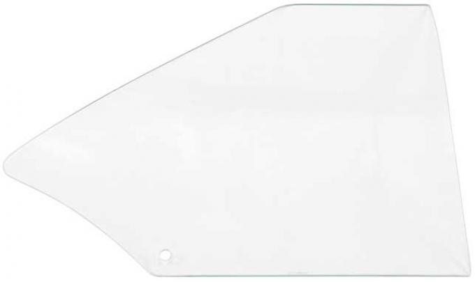 1968-72 Chevy II, Nova, Ventura, Quarter Window Glass, 2-Door Coupe, Clear Glass, RH Passenger Side