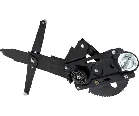 1968-69 Camaro, Firebird, Manual Front Door Window Regulator, with Deluxe Interior, LH Driver Side
