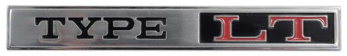 1974-76 Camaro, "Type LT" Sail Panel / Rear Panel Emblem, 3 Pin Design, Each, GM Licensed