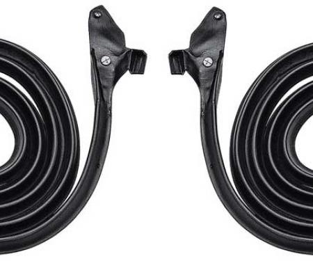 OER 1959-60 Buick, Chevy, Cadillac, Pontiac, Oldsmobile Full Size, Door Frame Weatherstrip Seal, 2-Door, Hardtop & Convertible, Pair 748784