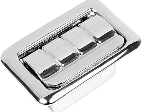 1968-81 Buick, Chevrolet, Pontiac, Oldsmobile, Ash Tray Assembly, Rear Quarter, with Ribbed Lid & Insert, 3-1/8" x 2", Each, Various Models