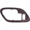 1995-2002 Chevy, GMC Pickup, SUV, Inner Door Handle Bezel, w/Power Door Lock Hole, Manual Window, Red, RH Passenger Door