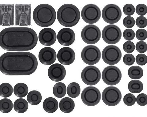 OER 1969-70 Ford Mustang/Mercury Cougar, Body Rubber Plug Kit, 44 Pieces PK4