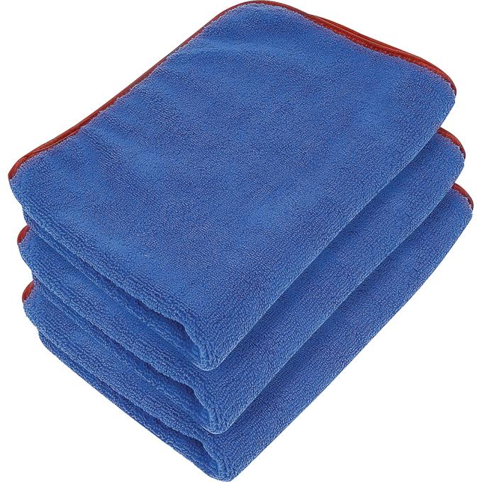 16" x 16" Blue Monster Microfiber Towel - 3 Pack
