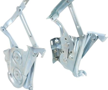 1957 Chevrolet Bel Air, 150, 210 Nomad, Hood Hinges, RH & LH, Pair