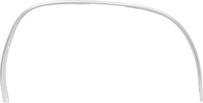 1967-76 Valiant, 1970-74 Duster, 1974-76 Scamp, Front Wheel Opening Molding, with Hardware, RH Passenger Side