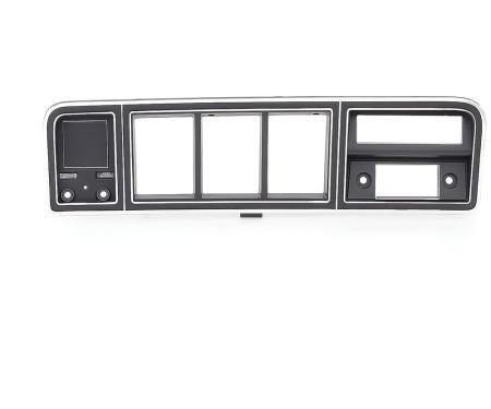OER 1973-79 Ford Truck, 1978-79 Bronco, Instrument Cluster Bezel, w/o Integral A/C, Black/Chrome TR10876D