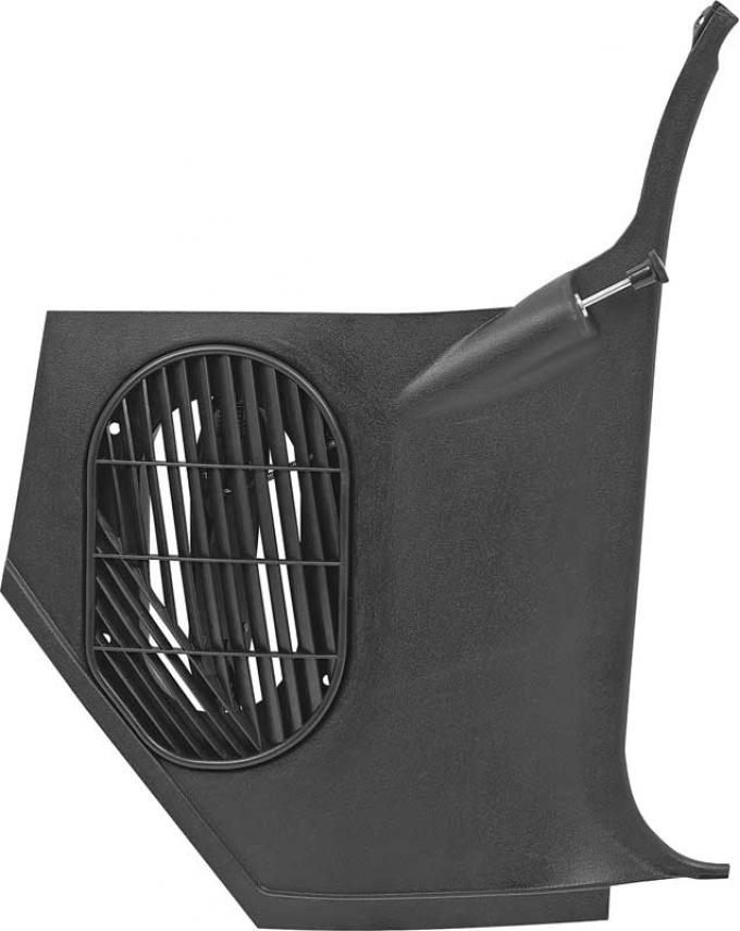 1965-67 Chevy II, Nova, Interior Kick Panel, Black, RH Passenger Side
