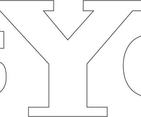 OER 1969 Yenko White SYC Headrest Decal SK302