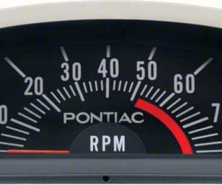 Firebird Tachometer, Hood, 5200 Redline, 1969