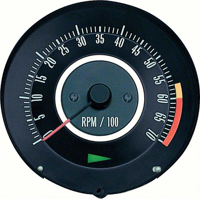 OER 1967 Camaro Z28 or 396/375HP Tachometer with 6000 Red Line 6468911