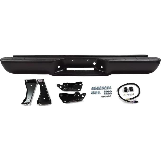 OER 1988-00 Chevrolet, GMC C/K GMT400 Fleetside Pickup, Rear Step Bumper, With Brackets, Black T71245