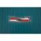 OER 1955-57 Chevy, Ribbed Rubber Floor Mat Set, with "Chevrolet" Crest , Turquoise, Front & Rear, 4 Piece Set M55204