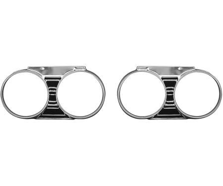 OER 1967 Chevrolet Chevelle, Malibu, El Camino, Headlamp Bezel Set, Pair GH2770V
