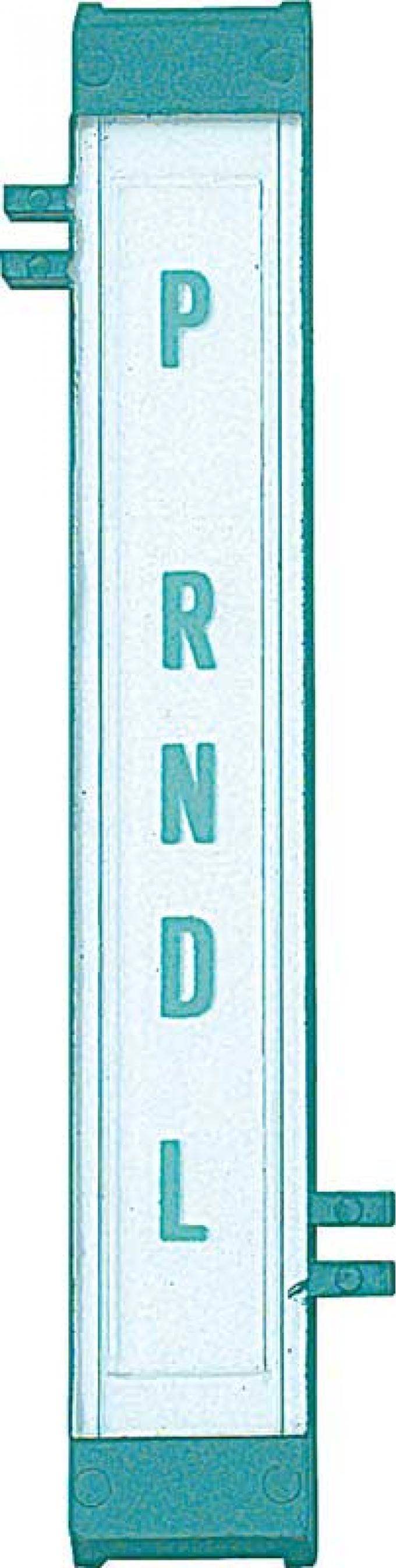 1967 Camaro, 1967-69 Firebird, 1968-73 Nova, Console Shift Plate Lens, with Powerglide