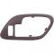 1995-2002 Chevy, GMC Pickup, SUV, Inner Door Handle Bezel, w/Power Door Lock Hole, Manual Window, Red, RH Passenger Door